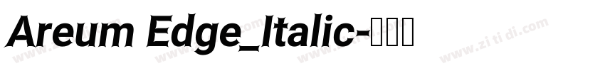 Areum Edge_Italic字体转换 Areum Edge_Italic字体转换
